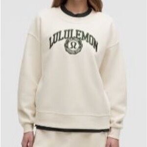 lululemon athletica Cream and Black Sweater